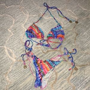 ⭐️Luli Fama Crystal Bikini Top & Bottom⭐️